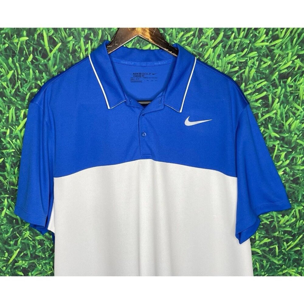 Nike Golf Dri-Fit Standard Men’s XXL Short Sleeve Stretch Colorblock Polo Shirt